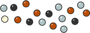 Genetic diversity. The different coloured circles represent different alleles in the population. From this the number and frequency of alleles determines the genetic diversity of the population.