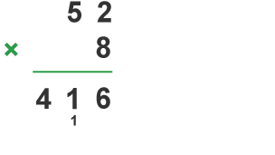 Example of long multiplication