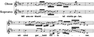 An example of what heterophonic texture looks like in Western classical music.