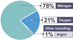 Gases In Earth's Atmosphere Pie Chart