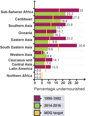 Figures from an annual report called ‘The state of food insecurity in the world’.