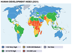 HDI Map 2021