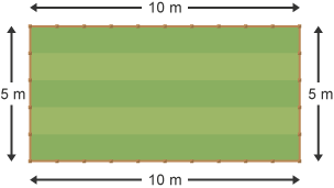 Two sides labelled 5cm & two labelled 10cm