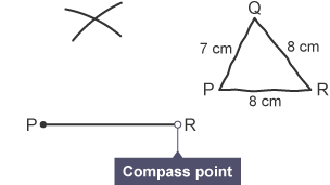 Constructing a triangle using a compass