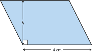 Diagram arwynebedd paralelogram