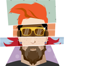 A montage of different facial traits