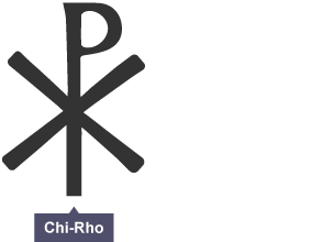 The Chi-Rho symbol.