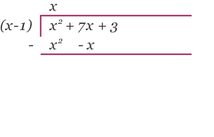 Using long division to divide an algebraic expression 1