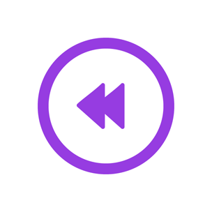 Icon of rewind button