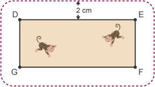 Zoo enclosure (DEFG) with 2m surrounding locus highlighted