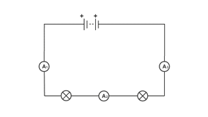 Current in series circuit