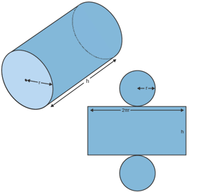 3D cylinder shapes