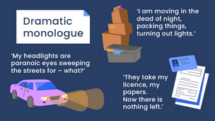 images and quotes from the poem 