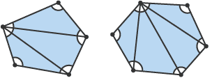 Irregular pentagons