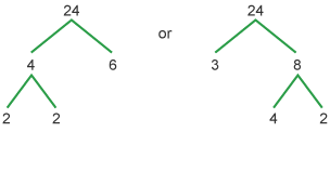 Factor tree diagram