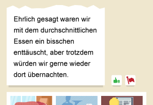 A hotel review as displayed on a website.