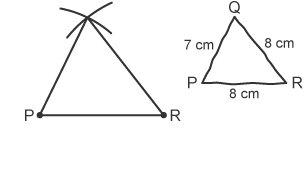 Constructing a triangle using a compass