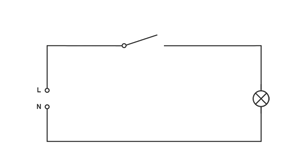 An open one-way switch