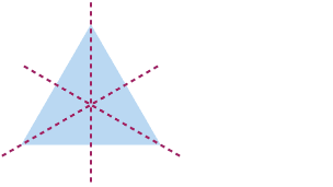 Regular polygon's lines of symmetry