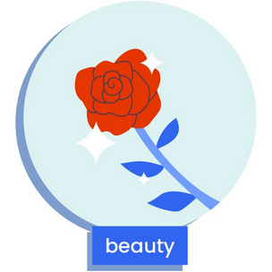 A rose, depicting beauty