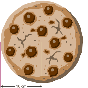 Cookie with radius, 16cm