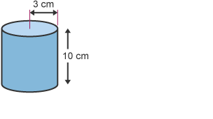 Cylinder, 3cm x 10cm