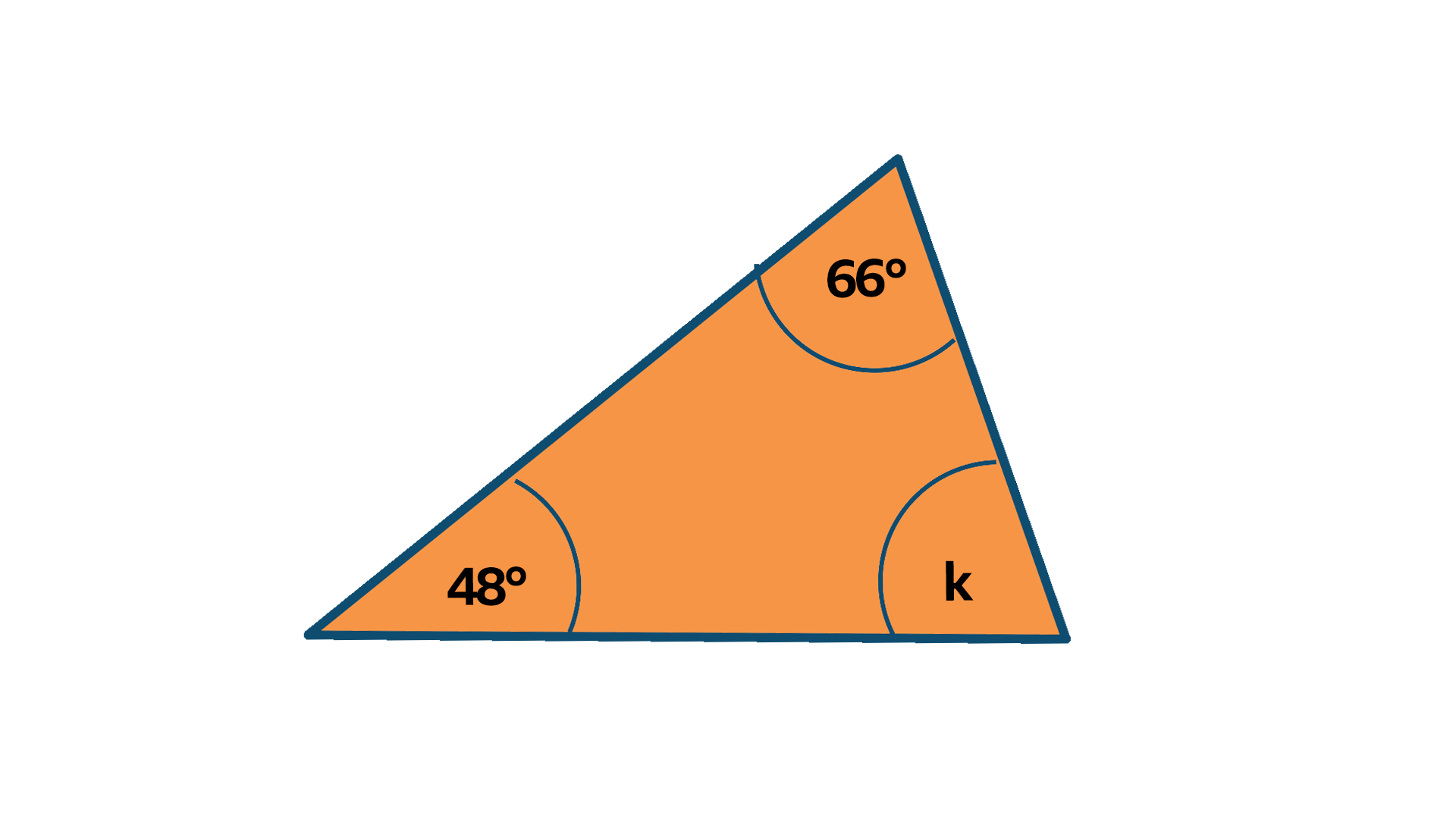 Triangle for angle calculation