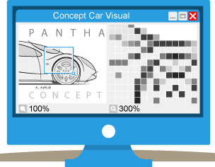 Bitmap files lose quality when resized