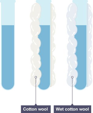 Diagram of test tubes to demonstrate insulation
