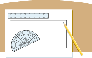 Following an incorrect algorithm when completing a task such as instructions on how to draw a square will produce unexpected results.