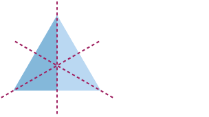 Regular polygon's lines of symmetry