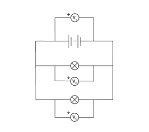 Measuring voltage in parallel circuits