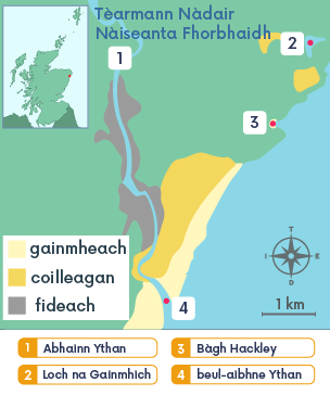 Map de Thèarmann Nàdair Nàiseanta Tràigh Fhorbhaidh