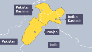 The Punjabi region of India rests on the Pakistan border