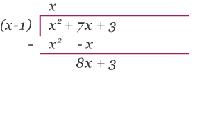 Using long division to divide an algebraic expression 2