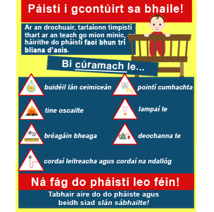 Páistí i gcontúirt sa bhaile