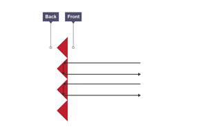 A red bike reflector 