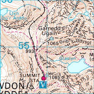 A contour OS Map