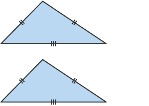 Pair of SSS triangles