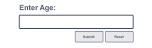 Example of a data field designed to accept integer values