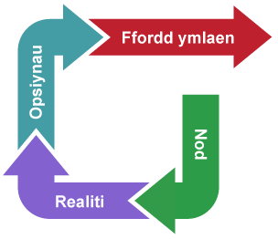 Nod, Realiti, Opsiynau, Ffordd ymlaen
