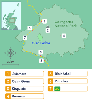 Map of Glen Feshie