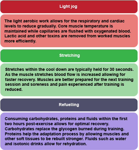 The effects of the warm up and cool down process - Methods and effects of  training - OCR - GCSE Physical Education Revision - OCR - BBC Bitesize