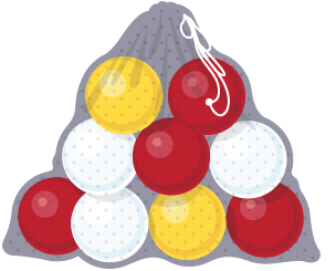 A bag containing 4 red balls, 3 white balls and 2 yellow balls