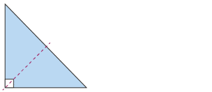 Symmetrical right angle triangle