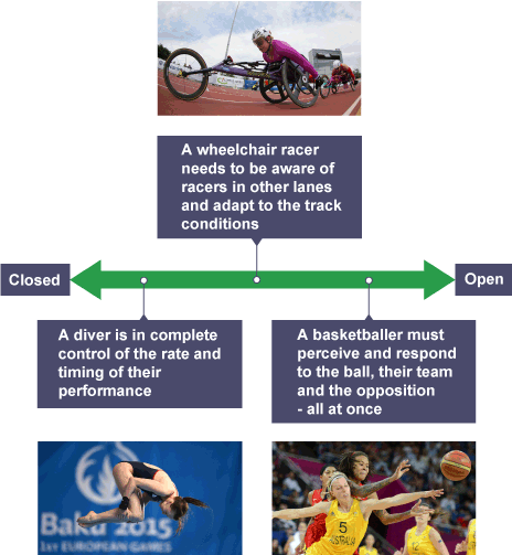 Environmental continuum in sport Classification of skill in