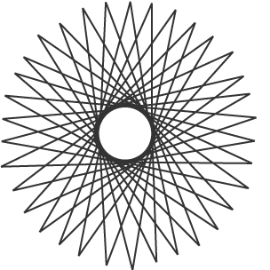 Spirograph with 30 corners