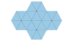 A tessellating pattern.