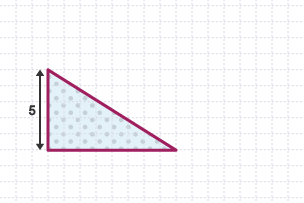 One triangle is 5 squares high