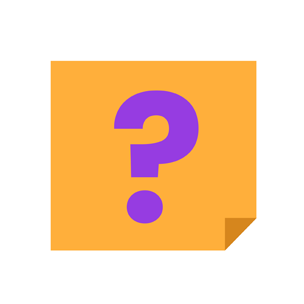 A question mark